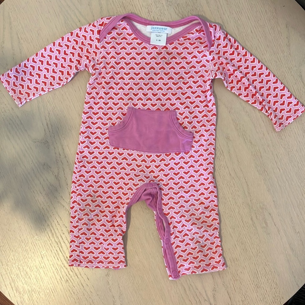 Pink and White Baby Romper